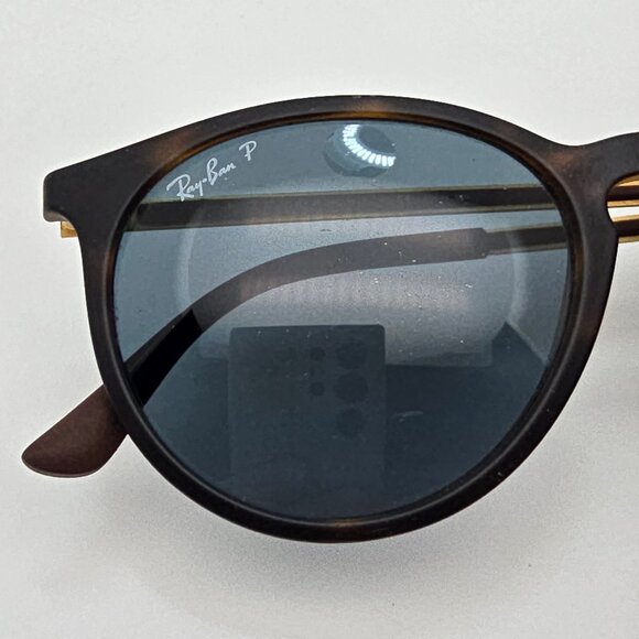 Ray-Ban RB4274 Rubber Havana Frame Polarized Grey Lens Sunglasses Italy 57mm - Picture 13 of 14